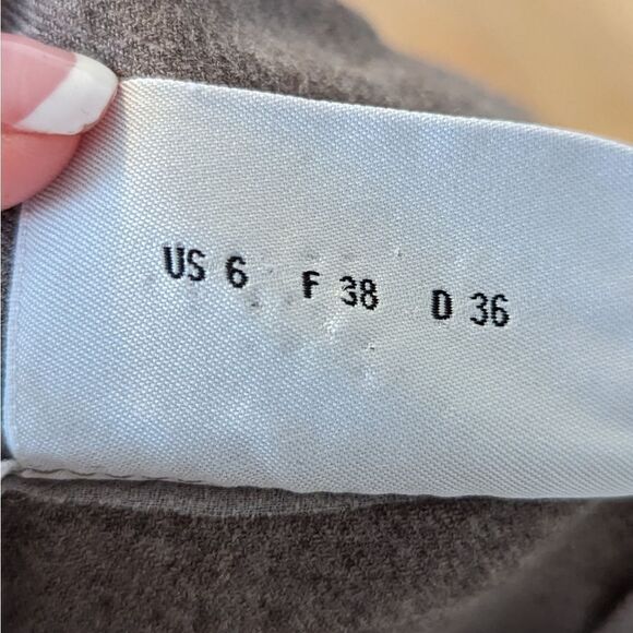 Akris Punto 100% wool trouser dress pants grayish brown color - Picture 4 of 5
